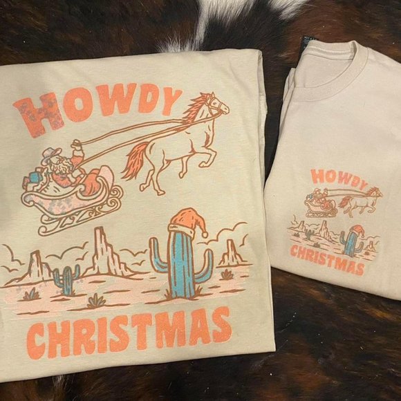 “Howdy Christmas” t shirt - Picture 1 of 5